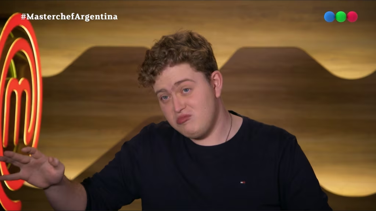 En MasterChef, Aquiles se mostró indignado con el jurado.