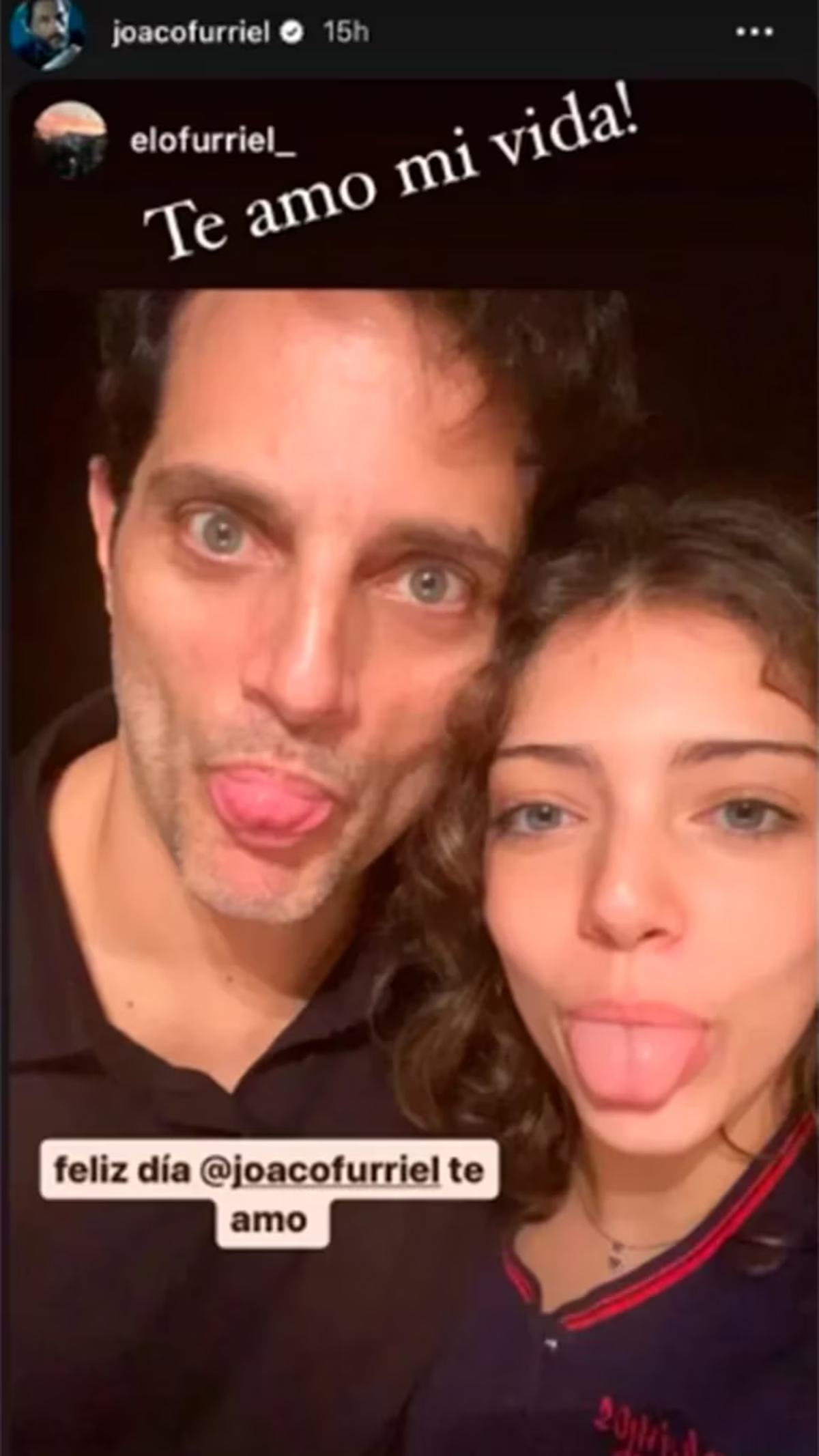 Eloísa, la hija de Joaquín Furriel y Paola Krum, tiene 15 años. Eloísa, la hija de Joaquín Furriel y Paola Krum, tiene 15 años.