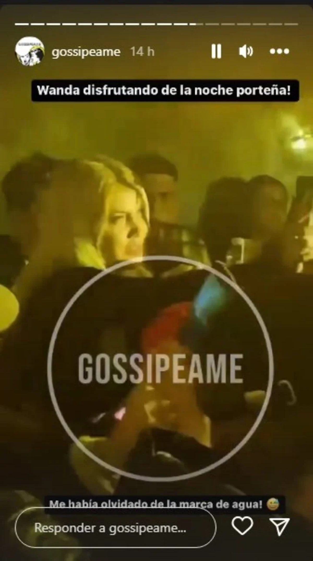 Wanda Nara en Afrika este miércoles por la noche. Foto: @gossipeame