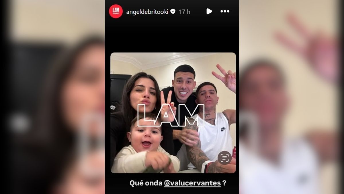Ángel de Brito difundió una foto de Enzo Fernández y su exnovia, Valentina Cervantes. Ángel de Brito difundió una foto de Enzo Fernández y su exnovia, Valentina Cervantes.