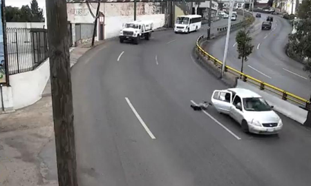 El hecho sucedió en una autopista en dirección Zacatecas-Guadalupe, en México El hecho sucedió en una autopista en dirección Zacatecas-Guadalupe, en México