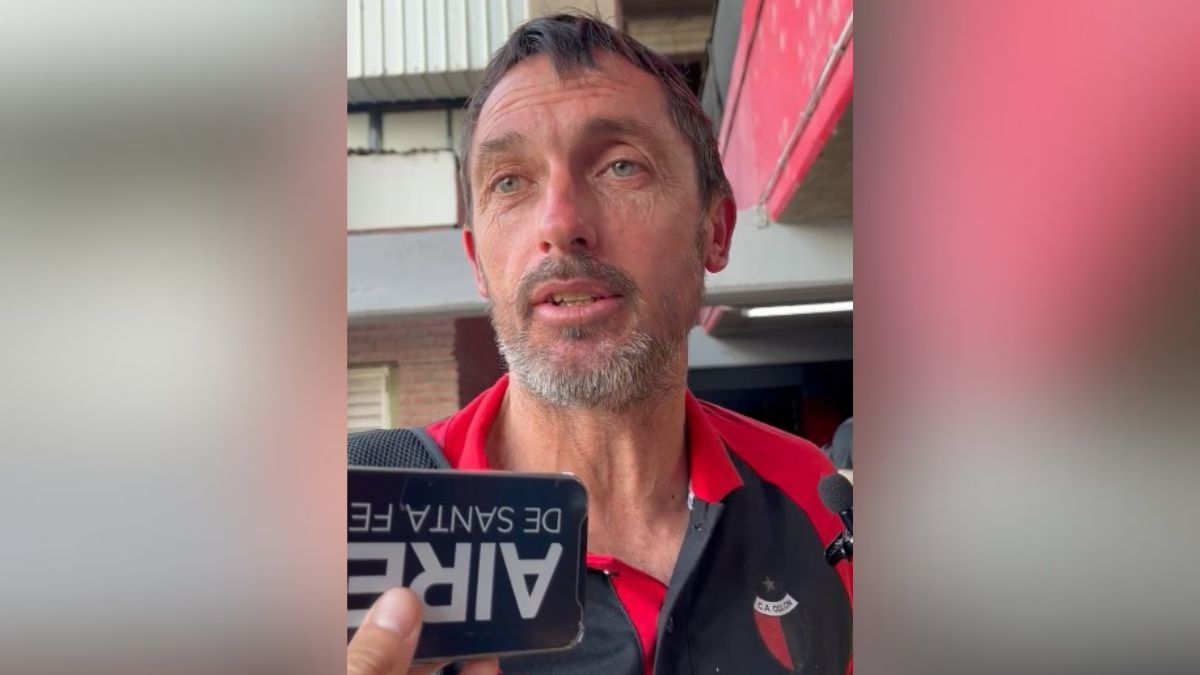 Martín Minella habló con la prensa tras la derrota de Colón en los penales ante Unión.