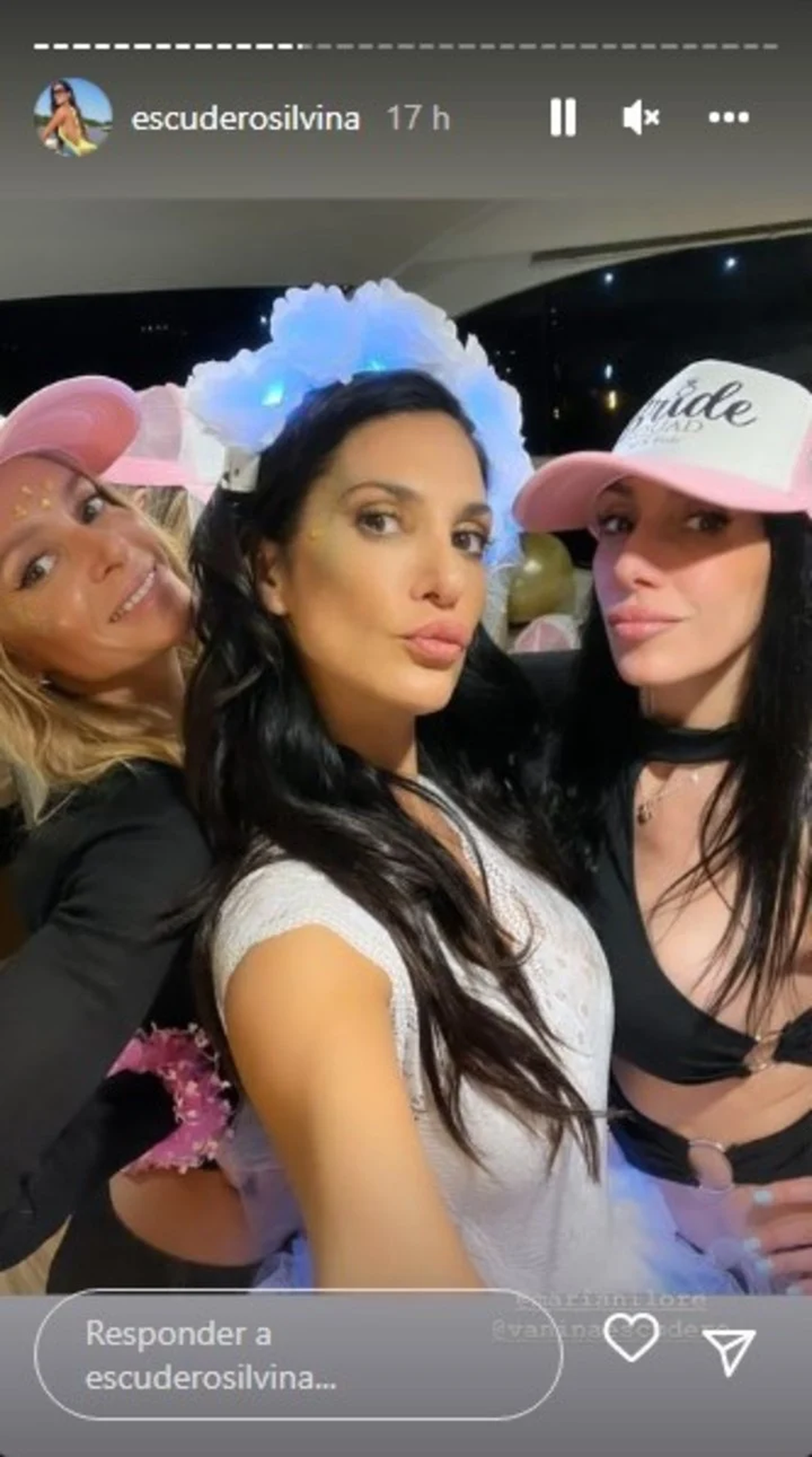 Disfrazada de pantera rosa y en un yate: la alocada despedida de soltera de Silvina Escudero