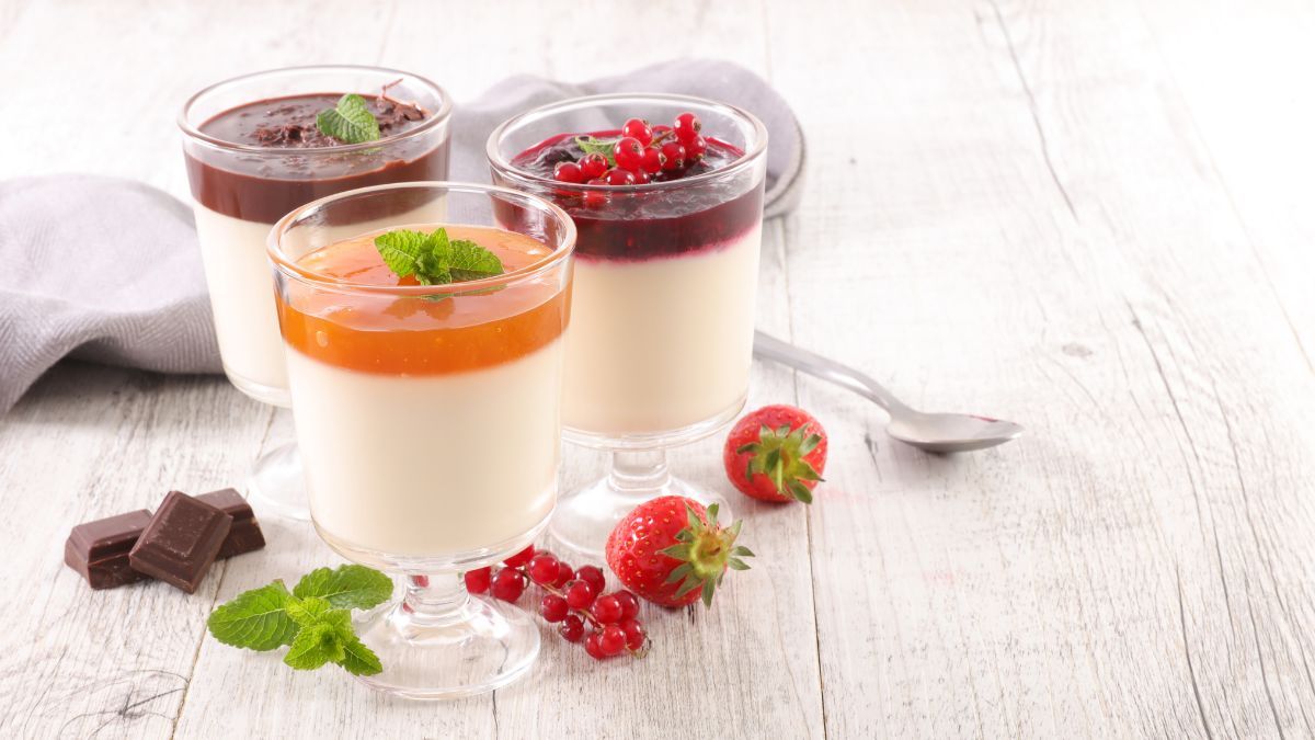 La receta para preparar una panna cotta sin horno.