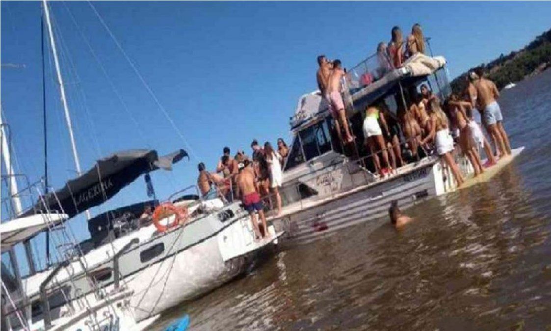 Entre Ríos: organizaron una fiesta clandestina en un yate y casi se hunde por la cantidad de personas a bordo