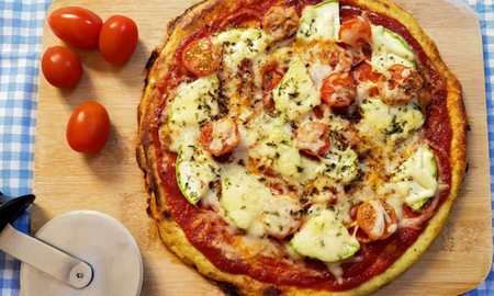 Receta de masa de pizza de pollo. Receta de masa de pizza de pollo.