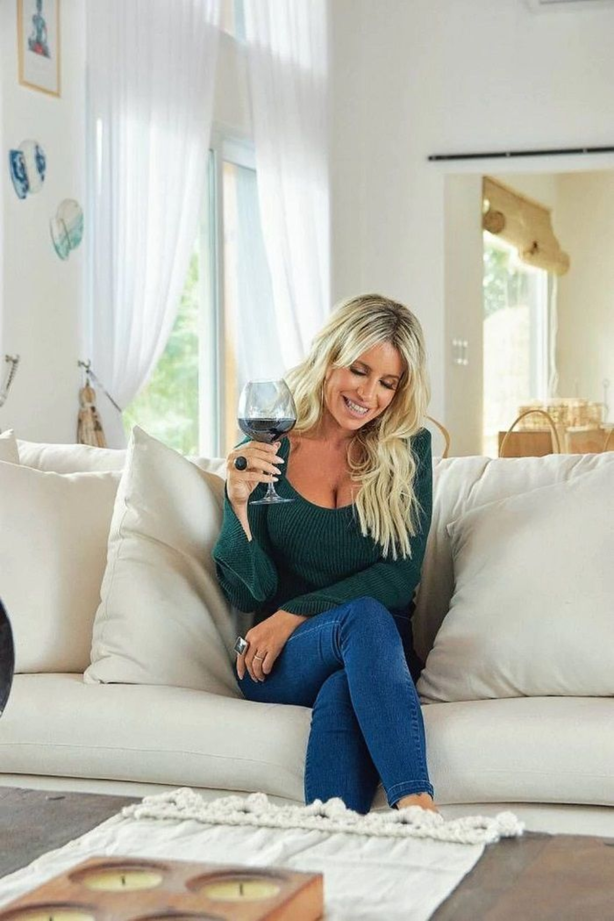 Florencia Peña tiene una increíble casa en el medio del bosque.