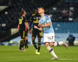 Phil Foden, autor del tercer y último gol del partido, celebre su tanto ante el Arsenal. Phil Foden, autor del tercer y último gol del partido, celebre su tanto ante el Arsenal.