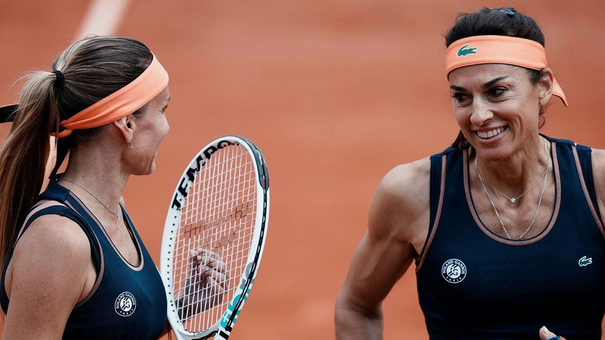 El encuentro fue el regreso a las canchas de Sabatini