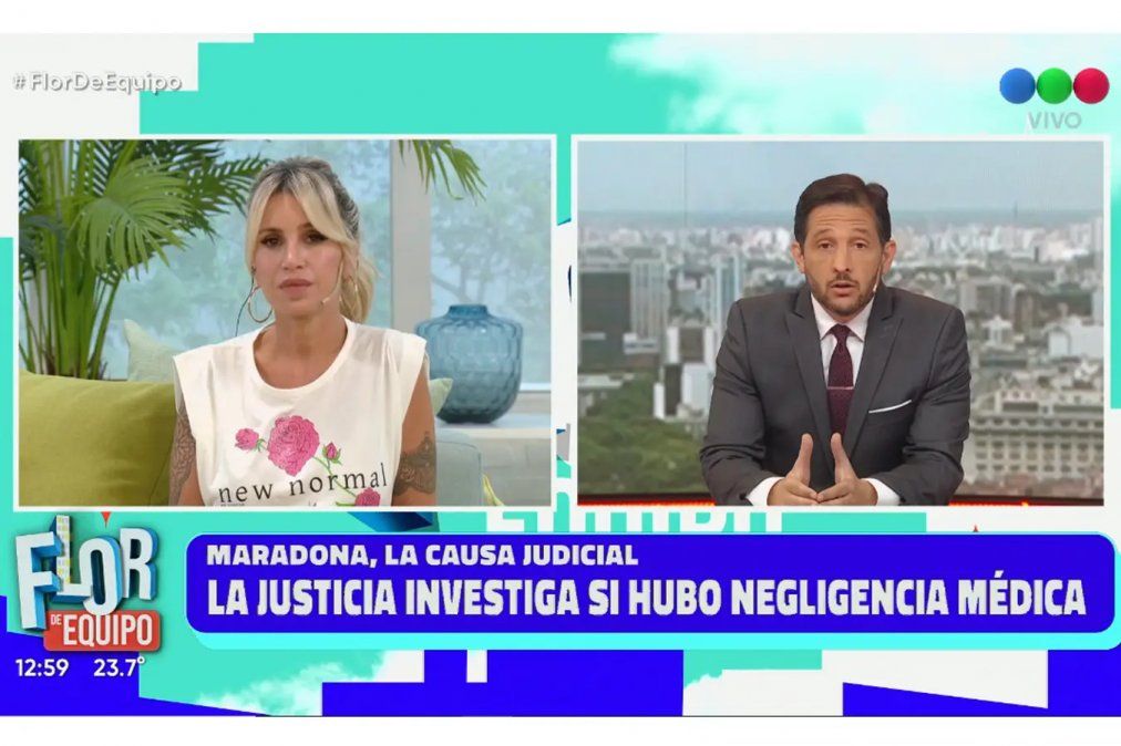 Germán Paoloski cuestionó a Flor Peña.