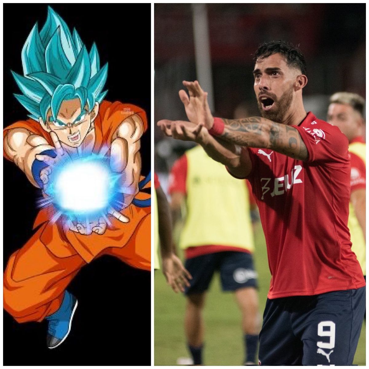 Ávalos lanzó un Kame Hame Ha tras marcarle a River. Ávalos lanzó un Kame Hame Ha tras marcarle a River.