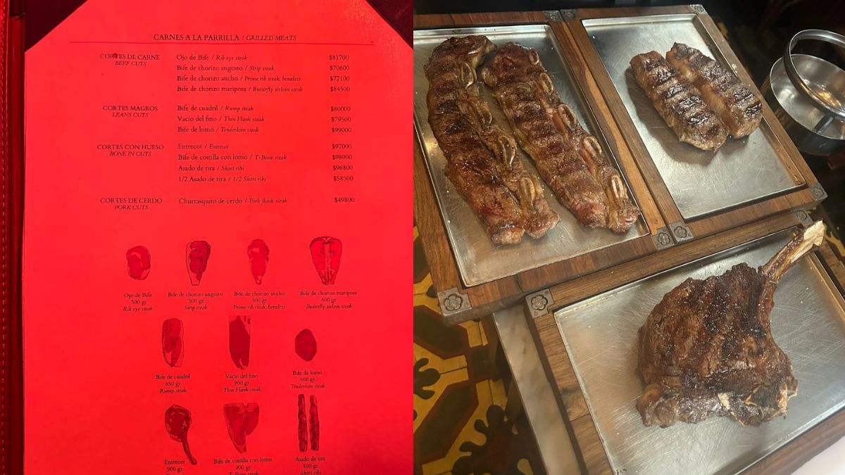 La carta en agosto de Don Julio.