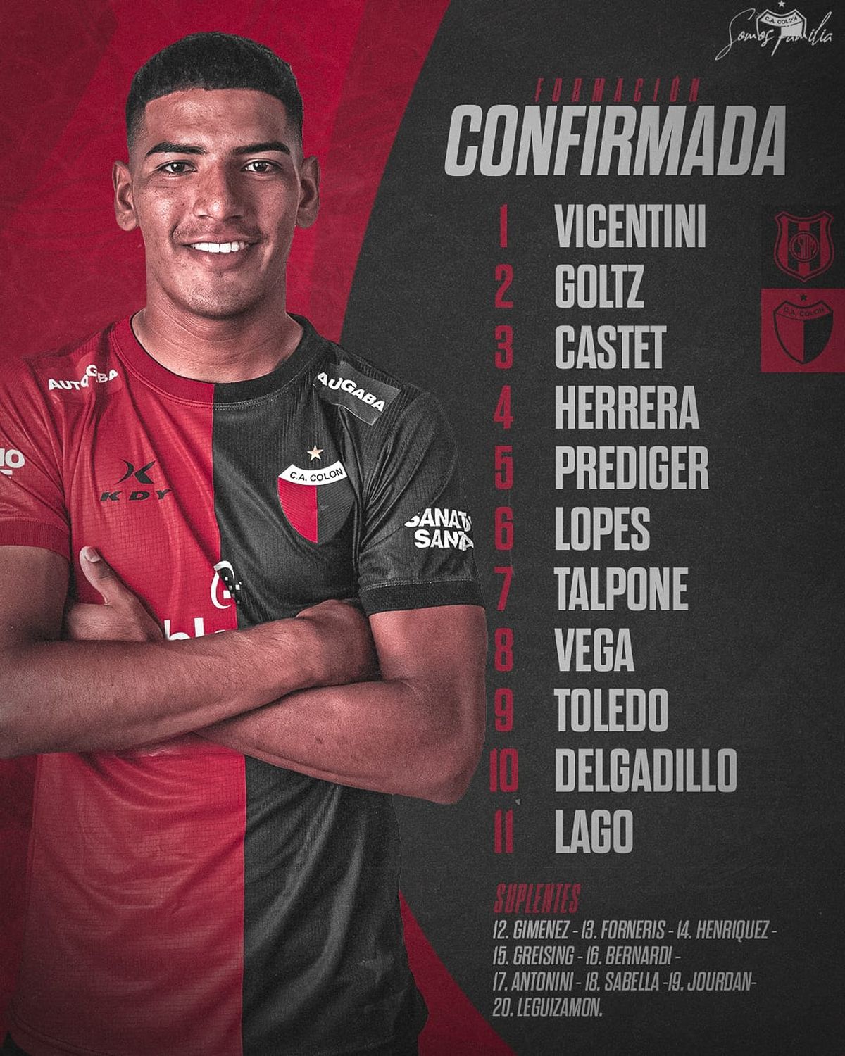 Los once de Iván Delfino para enfrentar a Deportivo Madryn. Los once de Iván Delfino para enfrentar a Deportivo Madryn.