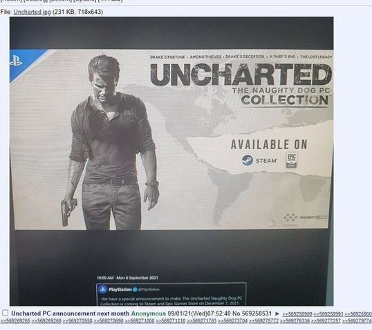 La imagen filtrada de "Uncharted".