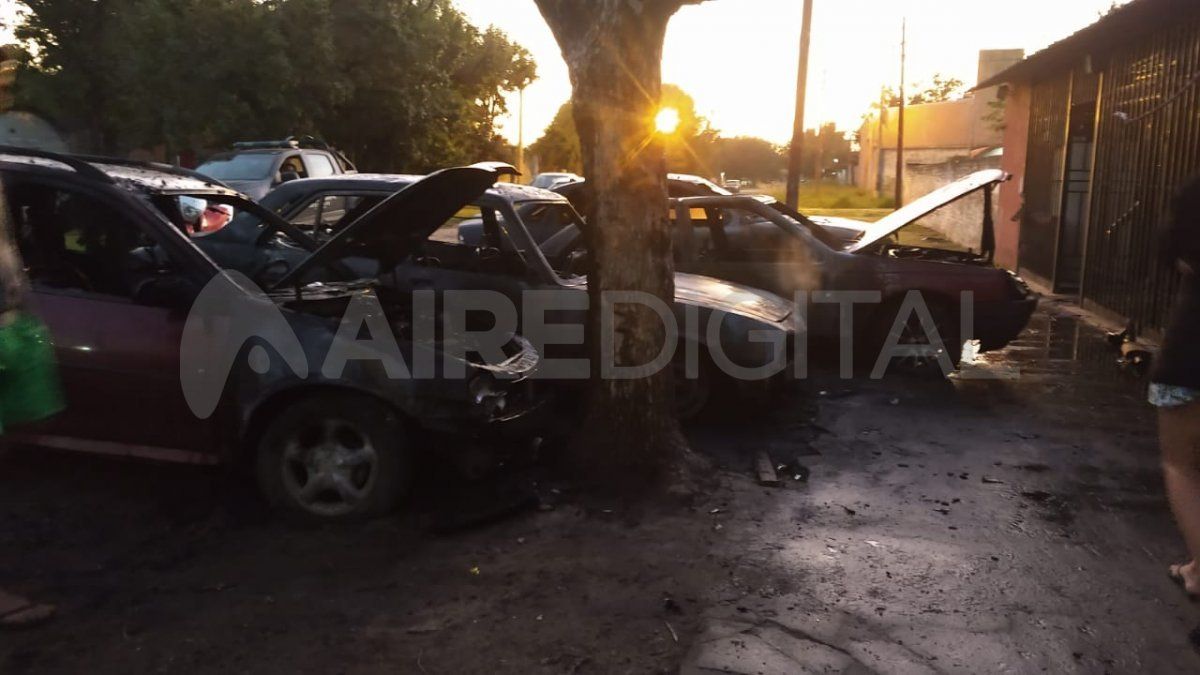 Cerca de las 6 de la mañana se pudo apagar el incendio en su totalidad