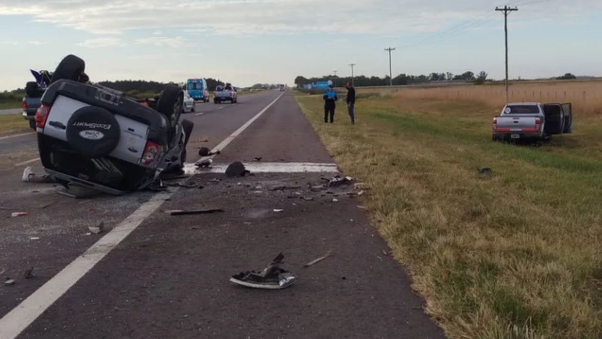 El accidente fatal ocurrió a la altura del kilómetro 191 de la Ruta 2