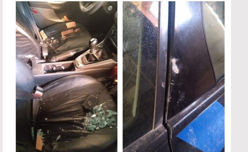 Los m&oacute;viles policiales registraron importantes da&ntilde;os