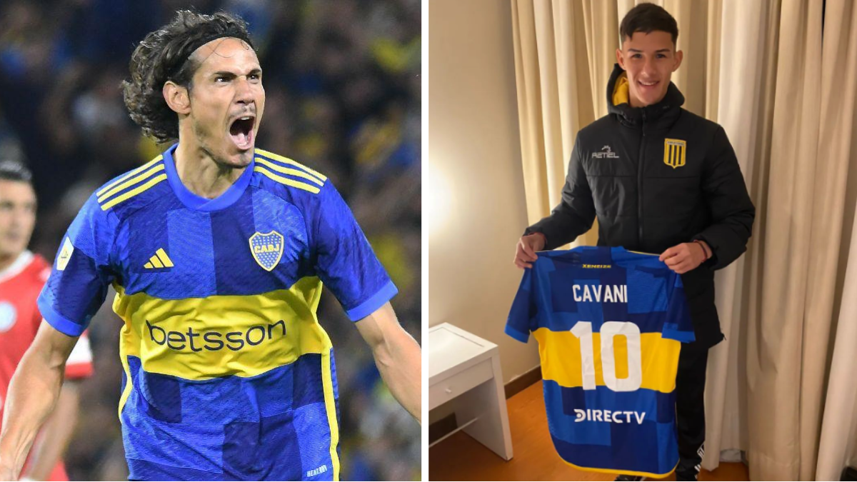 El mensaje de Edinson Cavani para el jugador de Almirante Brown que se llevó su camiseta.