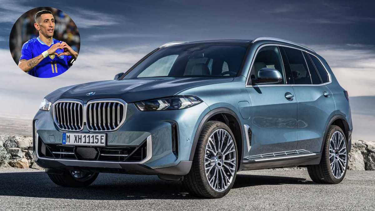 BMW X5: el auto de híbrido que Ángel Di María registró en la provincia de Santa Fe.