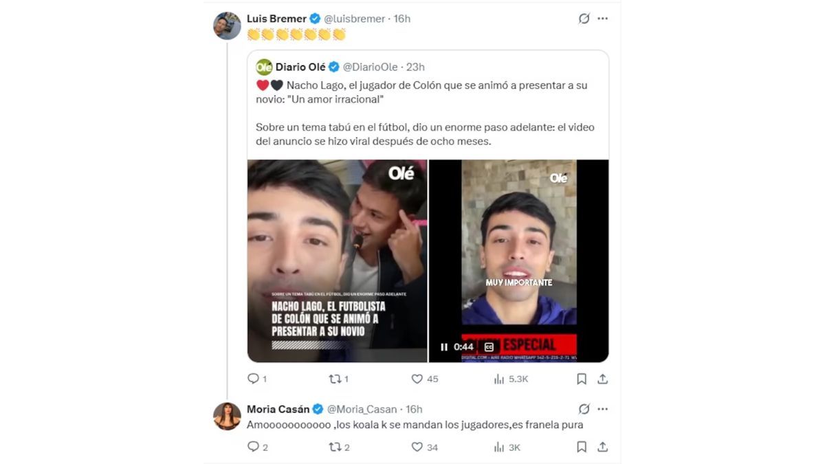 La noticia que tiene como protagonista a un jugador de Col&oacute;n sigue dando que hablar y ahora la que se expres&oacute; fue Moria Casan.