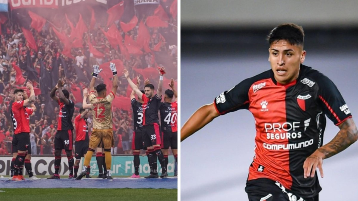 Facundo Farías alentando a Colón desde Miami junto a su familia.