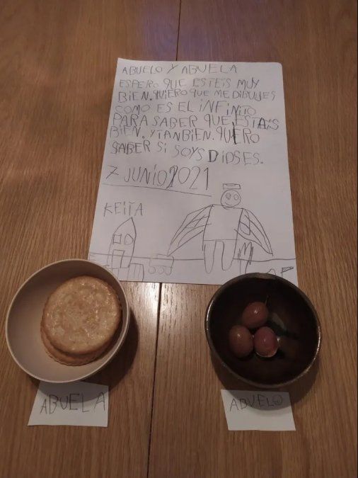 Tiene apenas siete años y en medio de su dolor, les pidió que le mandaran una señal de que, estén donde estén, se encuentran bien