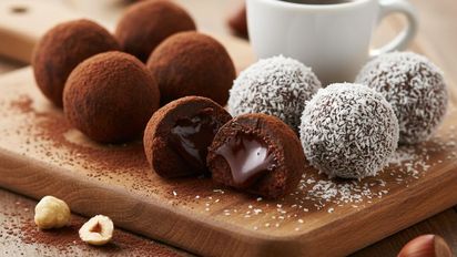 Trufas tipo bombón sin horno: receta fácil con 4 ingredientes y listo en 20 minutos