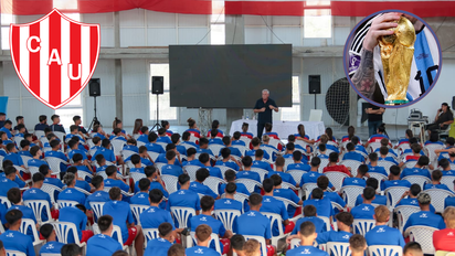 ¡Como en casa! Nery Pumpido visitó Unión y habló con los deportistas Tatengues