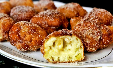 Receta de buñuelos de manzana. Receta de buñuelos de manzana.