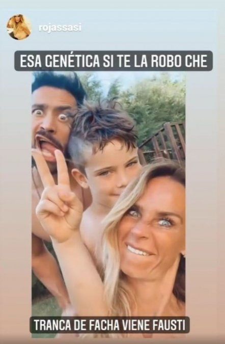 Sabrina Rojas tuvo un divertido encuentro con su hijo y el Tucu López.