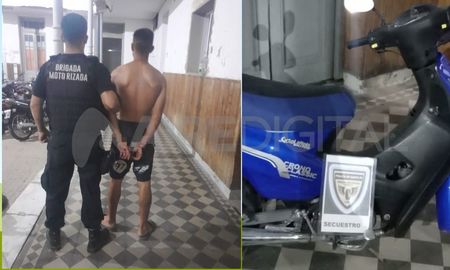 Cuidad de Santa Fe: un detenido por robarle la moto a un cadete de reparto Cuidad de Santa Fe: un detenido por robarle la moto a un cadete de reparto