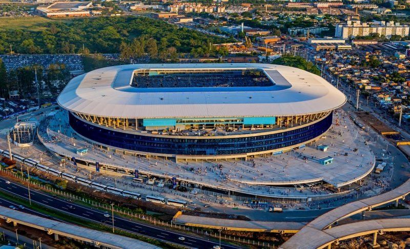 El Arena do Gremio, otro de los grandes estadios que le dan estilo a la Copa América