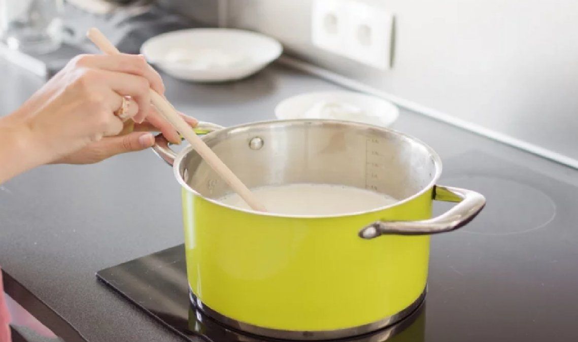 Elaboración de la mascarilla de maicena.