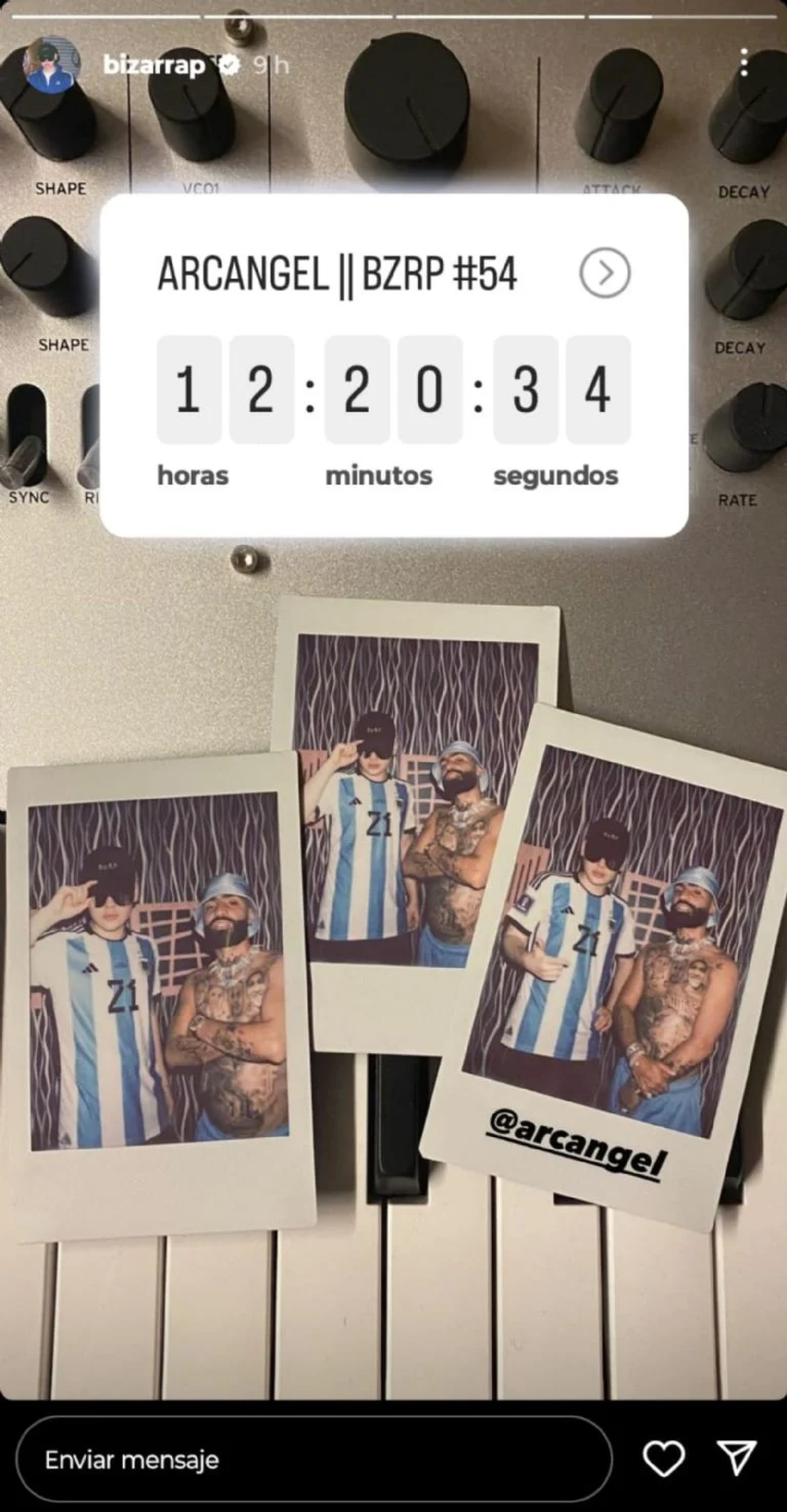 ESTE MIÉRCOLES A LAS 21 HORAS (HORARIO DE ARGENTINA) SE ESTRENA EL TEMA. CRÉDITOS: CAPTURA DE PANTALLA.