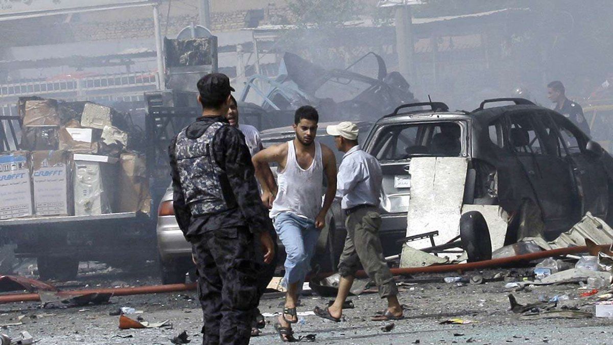 El atentado suicida en un mercado céntrico de Bagdad.