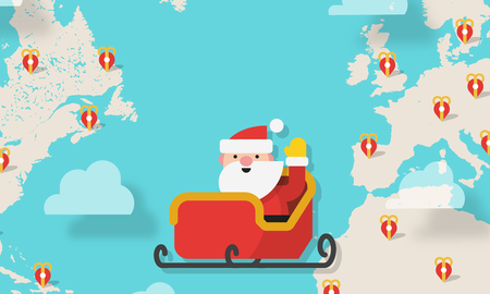 Seguí el viaje de Papá Noel mientras entrega regalos por el mundo Seguí el viaje de Papá Noel mientras entrega regalos por el mundo