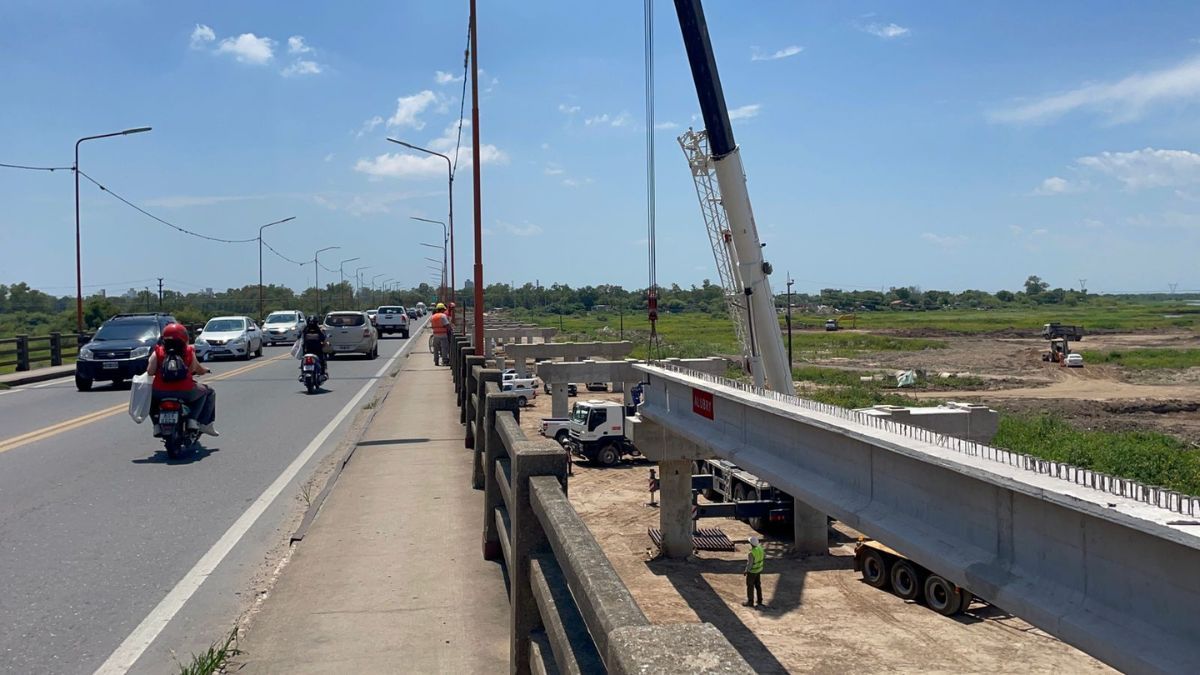Avanza la construcción del nuevo Puente Carretero Santa Fe- Santo Tomé.