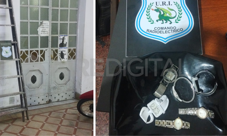 Detenidos en el frente de una casa del Barrio Mariano Comas Detenidos en el frente de una casa del Barrio Mariano Comas