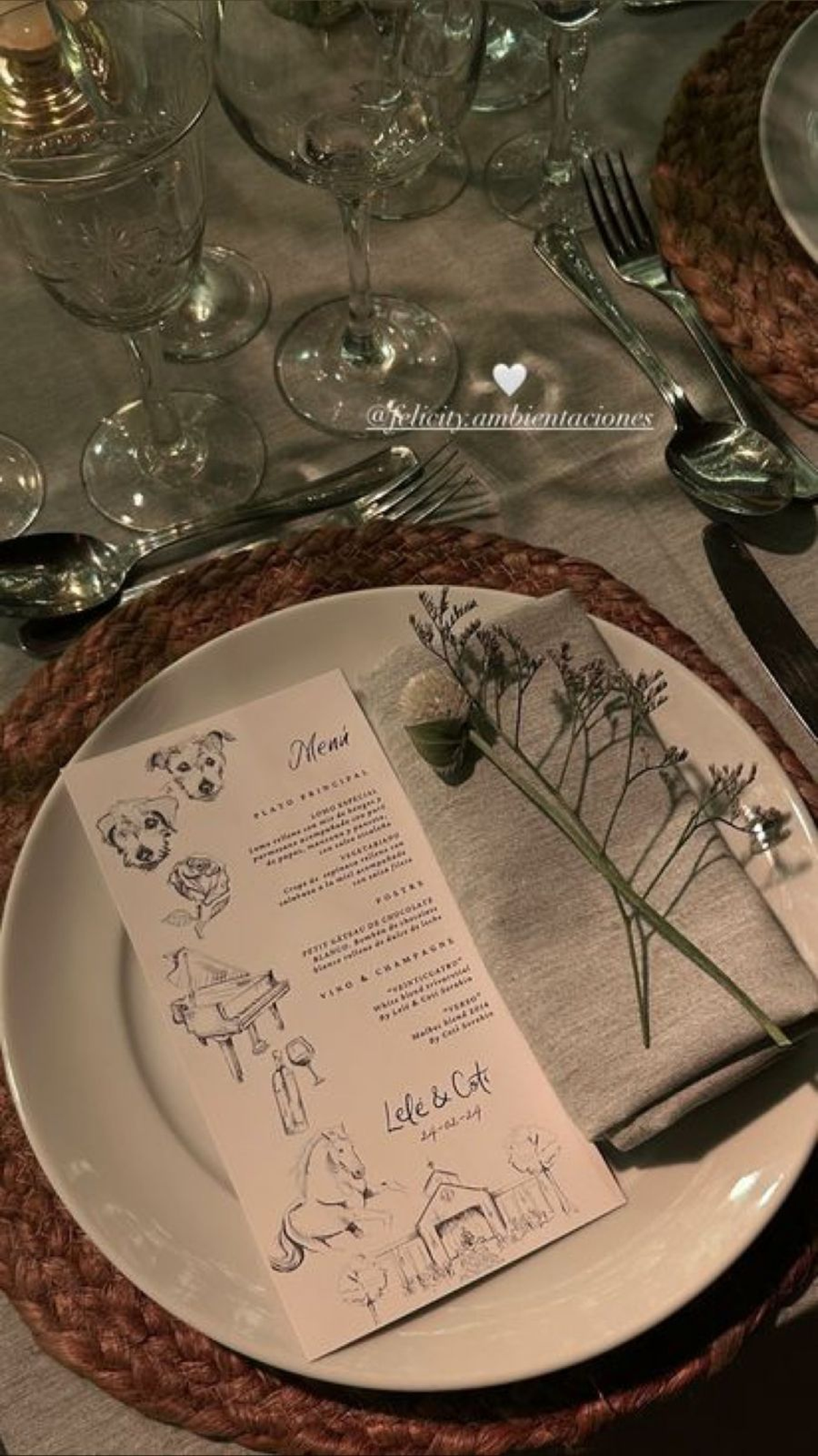 El menú de la fiesta. El menú de la fiesta.