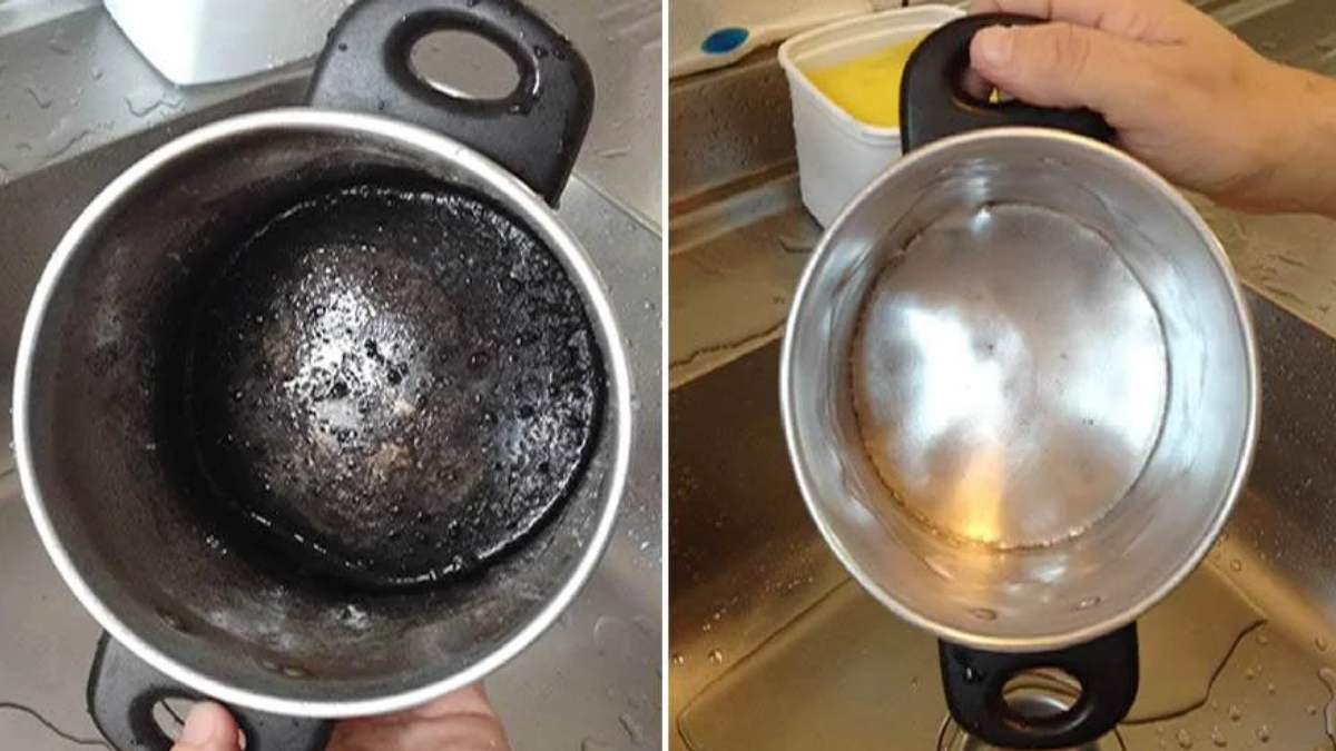 chau manchas cómo recuperar tus cacerolas usando solo ingredientes de cocina.