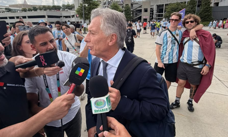 Mauricio Macri habló en la previa de Argentina - Inglaterra. Mauricio Macri habló en la previa de Argentina - Inglaterra.