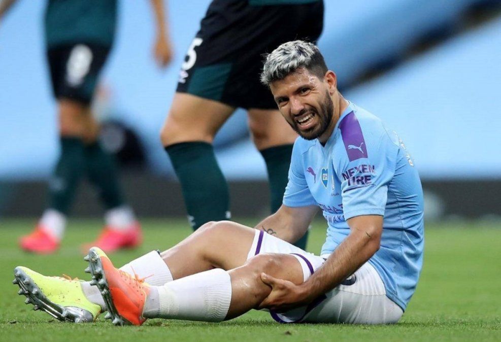 Alarma por la lesión del Kun Agüero luego de la victoria del Manchester City