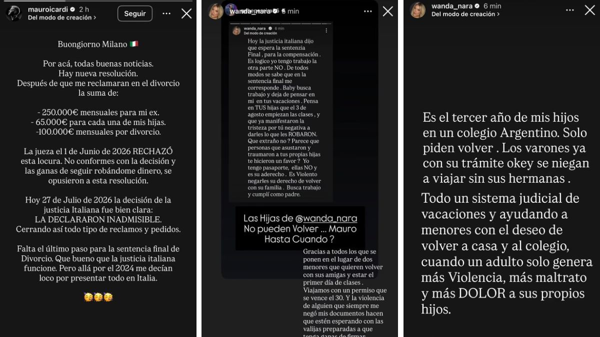 Mauro Icardi festej&oacute; una decisi&oacute;n judicial en Italia y Wanda Nara no dud&oacute; en contestarle.&nbsp;