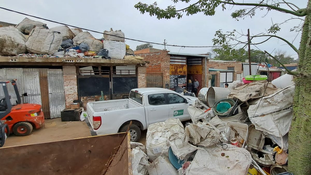 El local comercial de La guardia quedó clausurado.