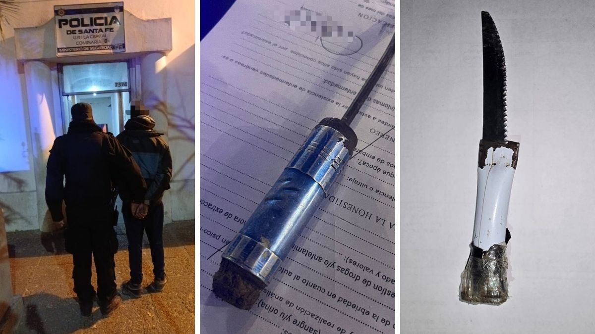 Cuatro hombres fueron detenidos y tres armas secuestradas en la ciudad de Santa Fe