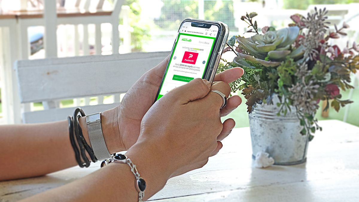 Con Cuenta Positiva, tenés 40% de reintegro en Pedidos Ya.