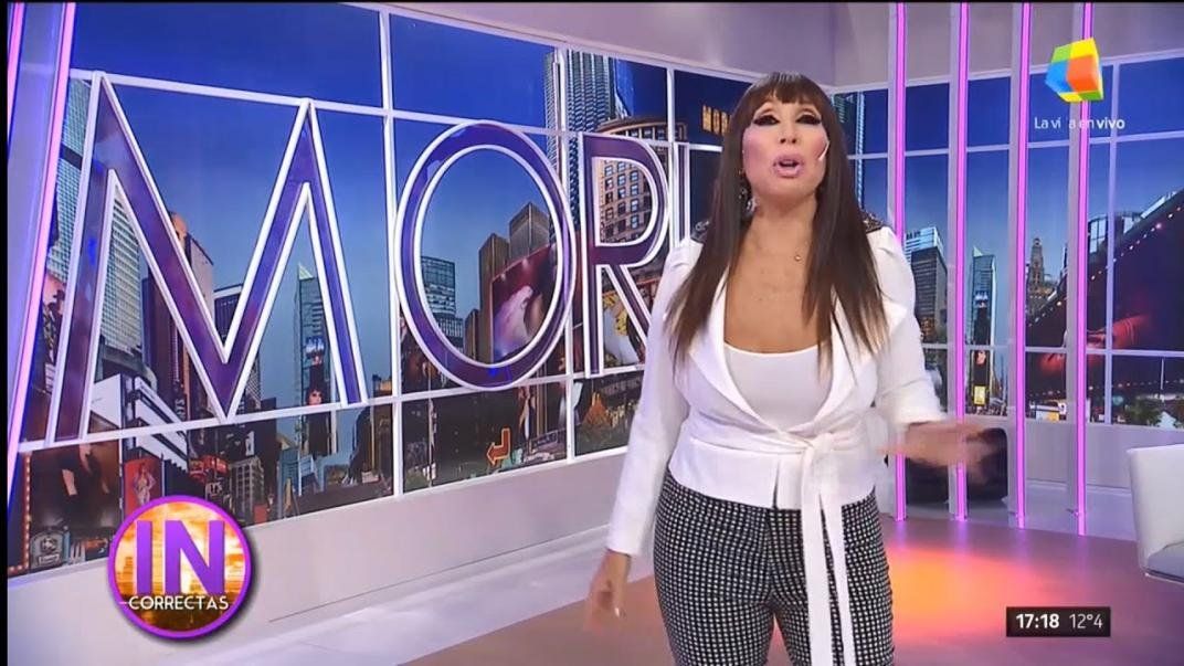 Moria Casán apuntó contra América. 