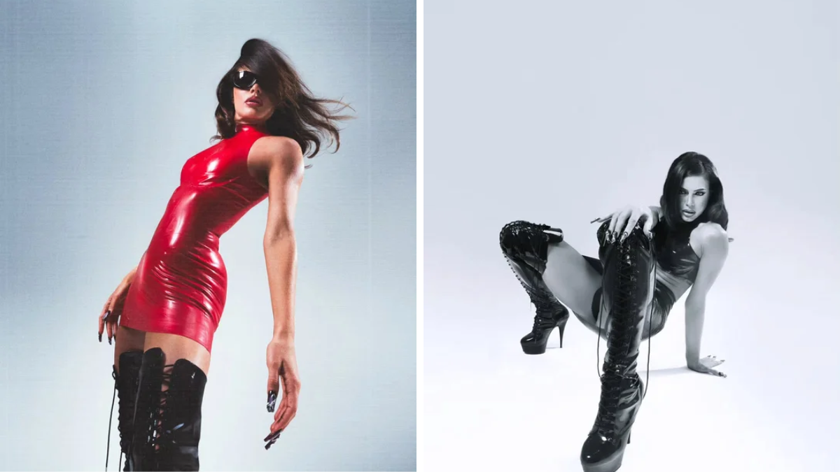 Las fotos de Emilia Attias al modo dominatrix. Las fotos de Emilia Attias al modo dominatrix.