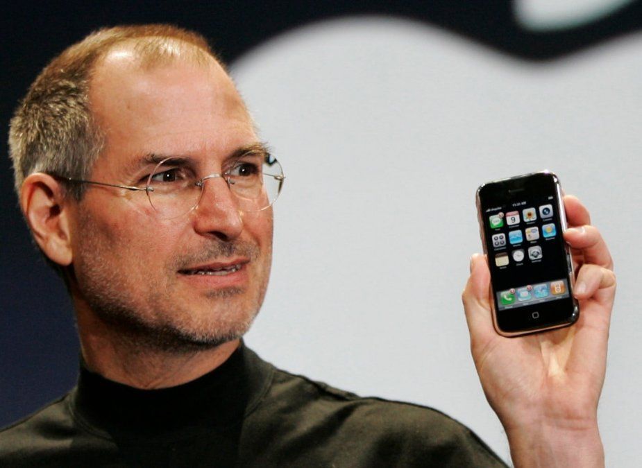Steve Jobs en la presentación del iPhone.
