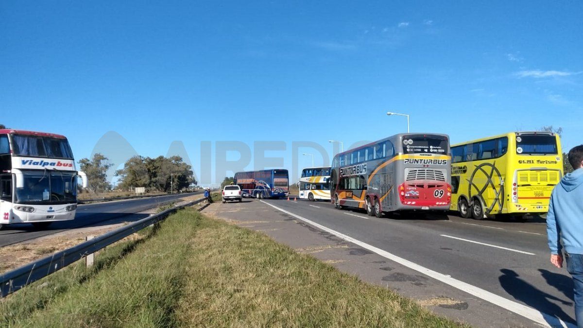 El corte se lleva adelante en el kilómetro 146